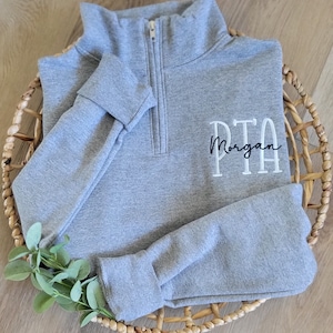 Doctor of Physical Therapy Gift, DPT or PTA Graduation Gift, Embroidered PT or pta Sweatshirt, Physical Therapy Quarter Zip Sweatshirt