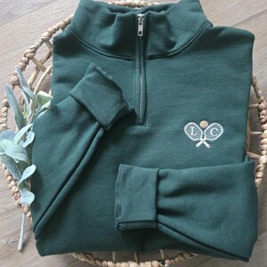Pickleball Embroidered Quarter Zip Sweatshirt, Custom Pickleball Sweatshirt, Pickleball Gift Idea, Pickleball Shirt, Gift Pickleball Player image 5