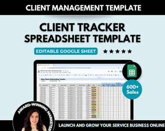 Spreadsheetsjabloon klantbeheer, bewerkbare spreadsheet voor leadtracking voor introductie, Google Spreadsheets