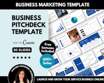 Modèle sur toile modifiable pour présentation de l'entreprise, présentation de l'entreprise, proposition de plan d'affaires 50 diapositives