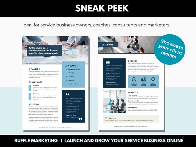 Client Case Study Template A4, Customer Case Study Brochure Editable ...