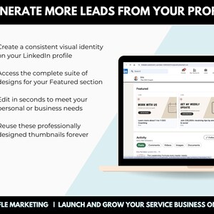 Linkedin Featured Section Images Editable Canva Template, Linkedin ...