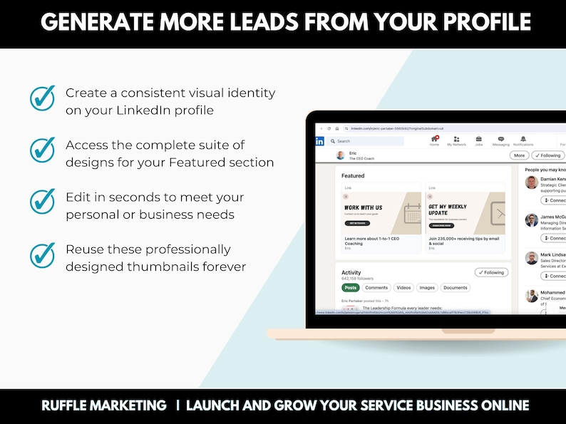 Linkedin Featured Section Images Editable Canva Template, Linkedin ...