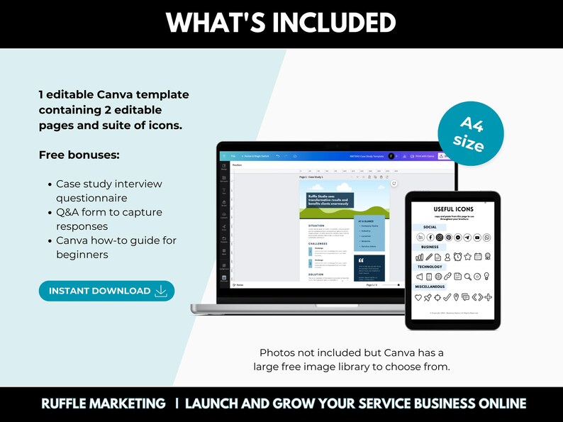 Client Case Study Template A4, Customer Case Study Brochure Editable ...