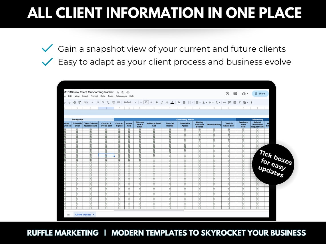 New Client Onboarding Tracker Spreadsheet, Google Sheets Client CRM New Client Onboarding Tracker Spreadsheet, Google Sheets Client CRM