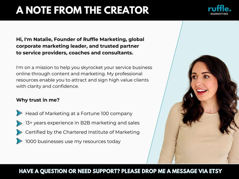 Ideal Client Profile Editable Canva Template, Editable Customer Avatar Worksheet to Find Your Niche image 10