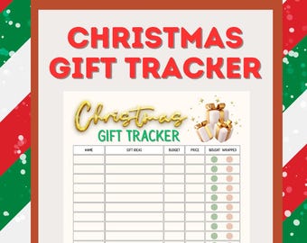 Printable Christmas List Gift Tracker