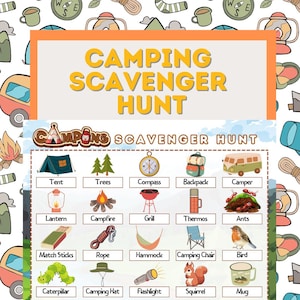 Printable Camping Scavenger Hunt