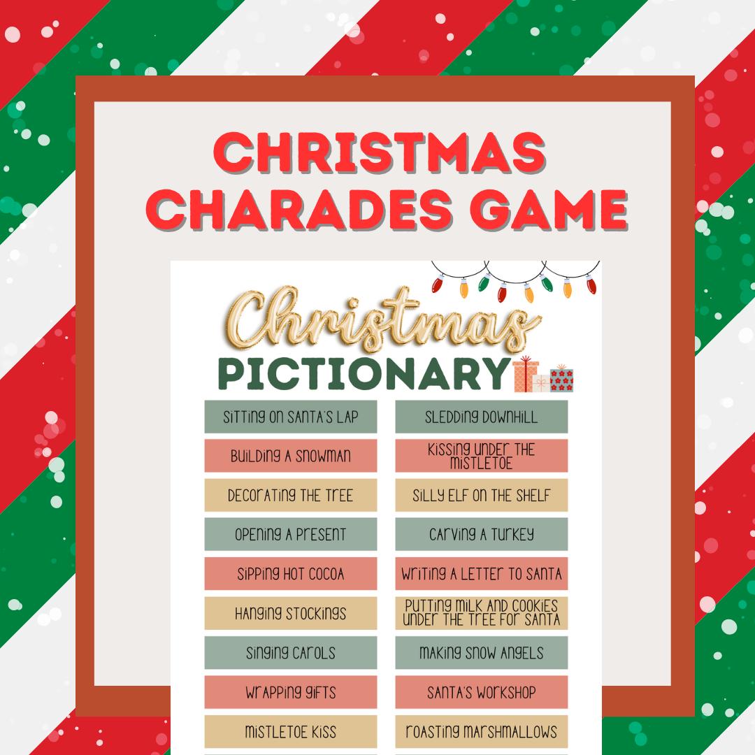 Fun Printable Christmas Pictionary Topics - Etsy