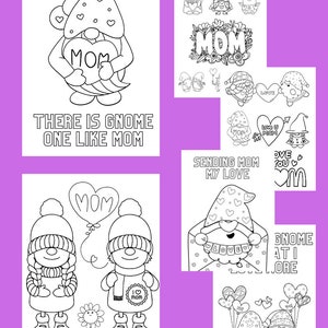Mother&#39;s Day Gnomes Coloring Pages