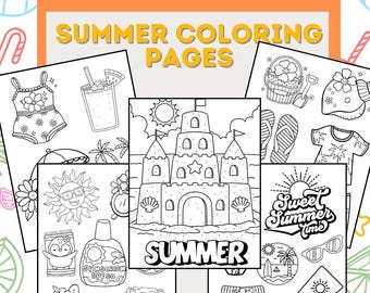 5 páginas para colorir de verão para imprimir