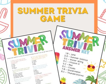 Druckbare Sommer Trivia Spiel Mit Antwortschlüssel