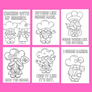Kitchen Gnome Coloring Pages