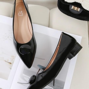 ladies dress shoes size 5 Toddler girl sole offers impact relief Mt. Emey 9108 Black -