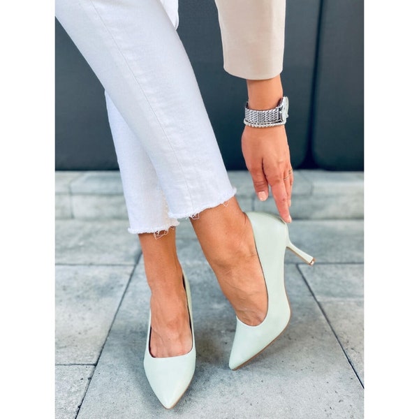 Mint Green Shoes Etsy