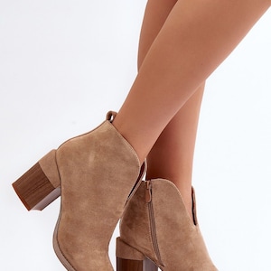 Beige Ankle Boots Etsy Canada