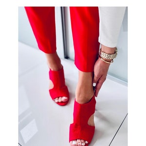 Red Peep Toe Shoes -  Ireland