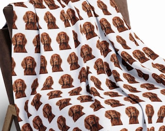 Irish Setter Arctic Fleece Blanket, Cozy Dog Throw, Pet Lover Gift