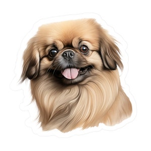 Pekingese Sticker - Vinyl Dog Decals - Dog Car Decal - Pet Laptop Sticker