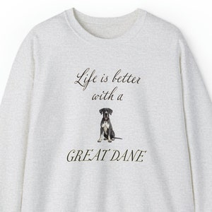 Great Dane sweatshirt,  Dog Mom or Dad Shirt