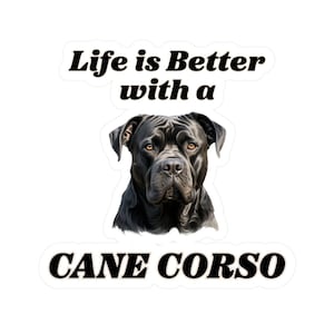 Cane Corso Sticker - Vinyl Dog Decals