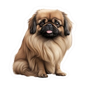 Pekingese Sticker - Vinyl Dog Decals - Dog Car Decal - Pet Laptop Stickers