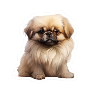 Pekingese Sticker - Vinyl Dog Decals - Pet Laptop Sticker