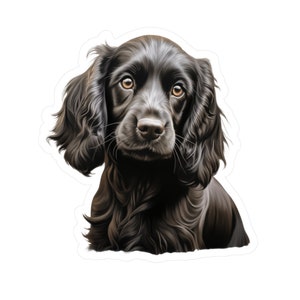 Black Cocker Spaniel Sticker - Vinyl Dog Decals