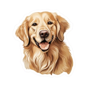 Golden Retriever Sticker | Vinyl Dog Decals | Pet Car Decal | Window Decal