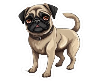 Pug Sticker | Vinyl Dog Decals