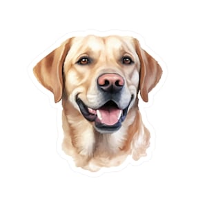 Adesivo Labrador Retriever / Decalcomania in vinile per cani / Decalcomania per auto per animali domestici / Adesivo per laptop da laboratorio
