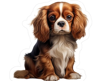 Cavalier King Charles Spaniel Sticker - Vinyl Dog Decals