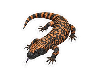 Gila Monster Sticker - Waterproof Vinyl Decal for Laptop, Water Bottle, Car, Phone, Luggage, Window