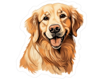 Golden Retriever Sticker - Dog Vinyl Decals