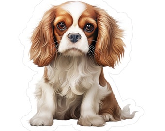 Cavalier King Charles Spaniel Sticker - Vinyl Dog Decals