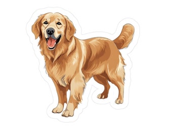 Adesivo Golden Retriever - Decalcomanie in vinile per cani