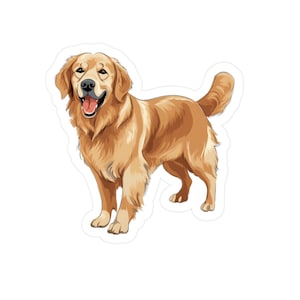 Golden Retriever sticker-hond vinyl stickers