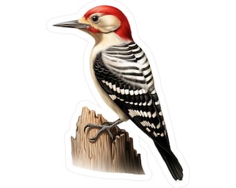 Woodpecker Sticker | Bird Vinyl Decal | Car Decal | Laptop Sticker | Window Decal