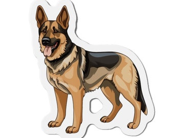 Aimant berger allemand - aimant de réfrigérateur chien - décoration de cuisine pour animaux de compagnie