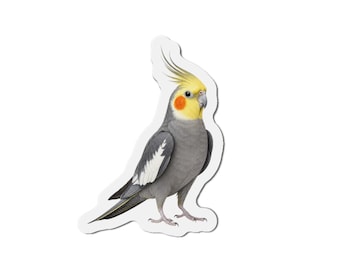 Cockatiel Magnet - Bird Lover Gift - Fridge Magnet