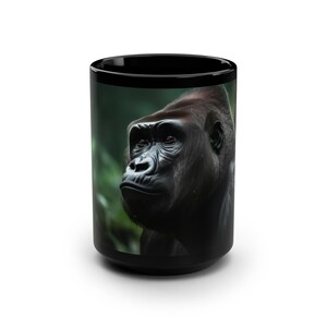 Gorilla Mug | Animal Lover Coffee Cup | Friend Gift | Teacher Appreciation | Coworker Present | 15oz