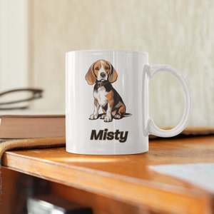 Personalized Beagle Mug 11 or 15oz
