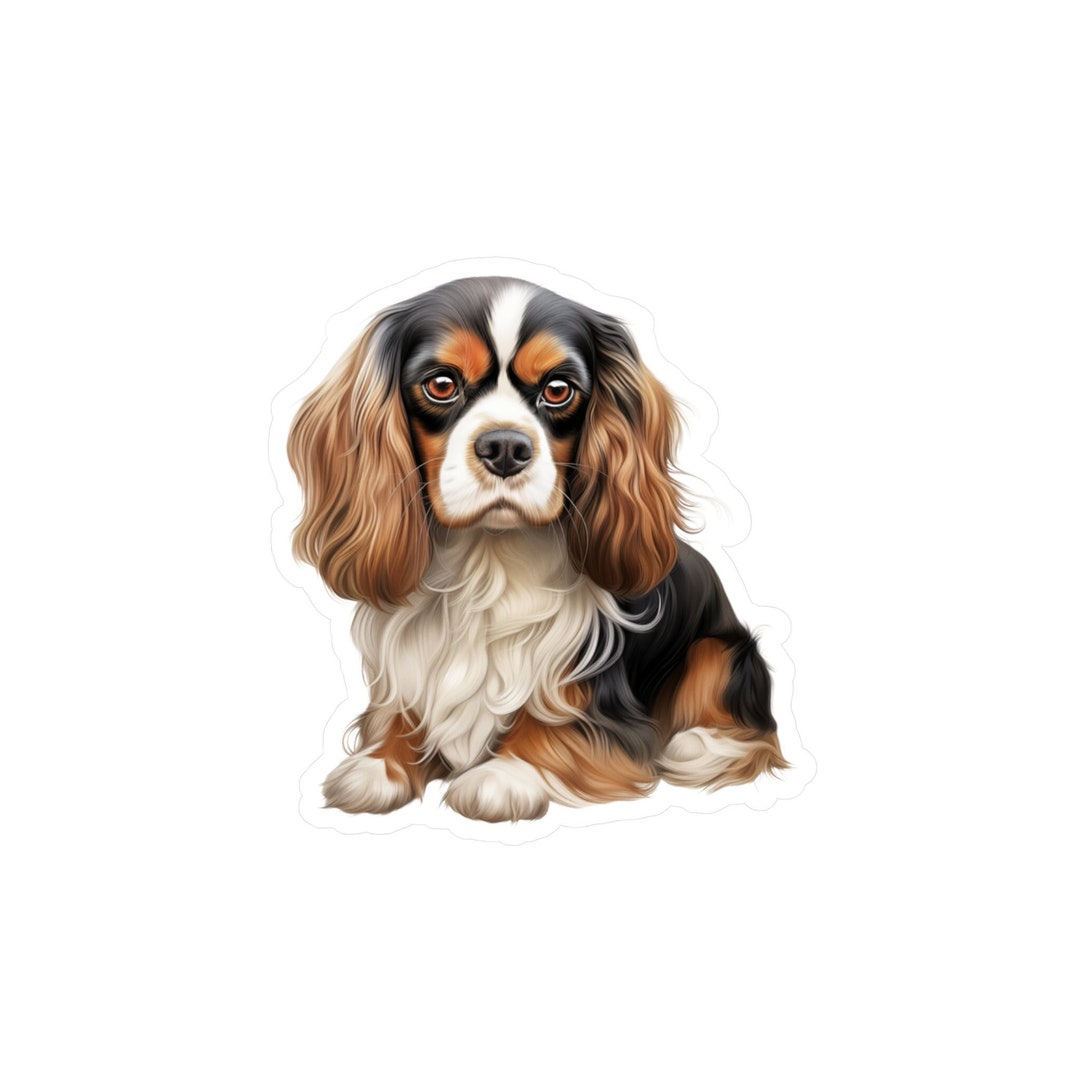 Cavalier King Charles Spaniel Sticker - Vinyl Dog Decals - Etsy