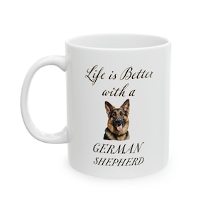 German Shepherd Mug | Pet Coffee Cup | Dog Mom Gift | Dog Dad Gift | 11 oz