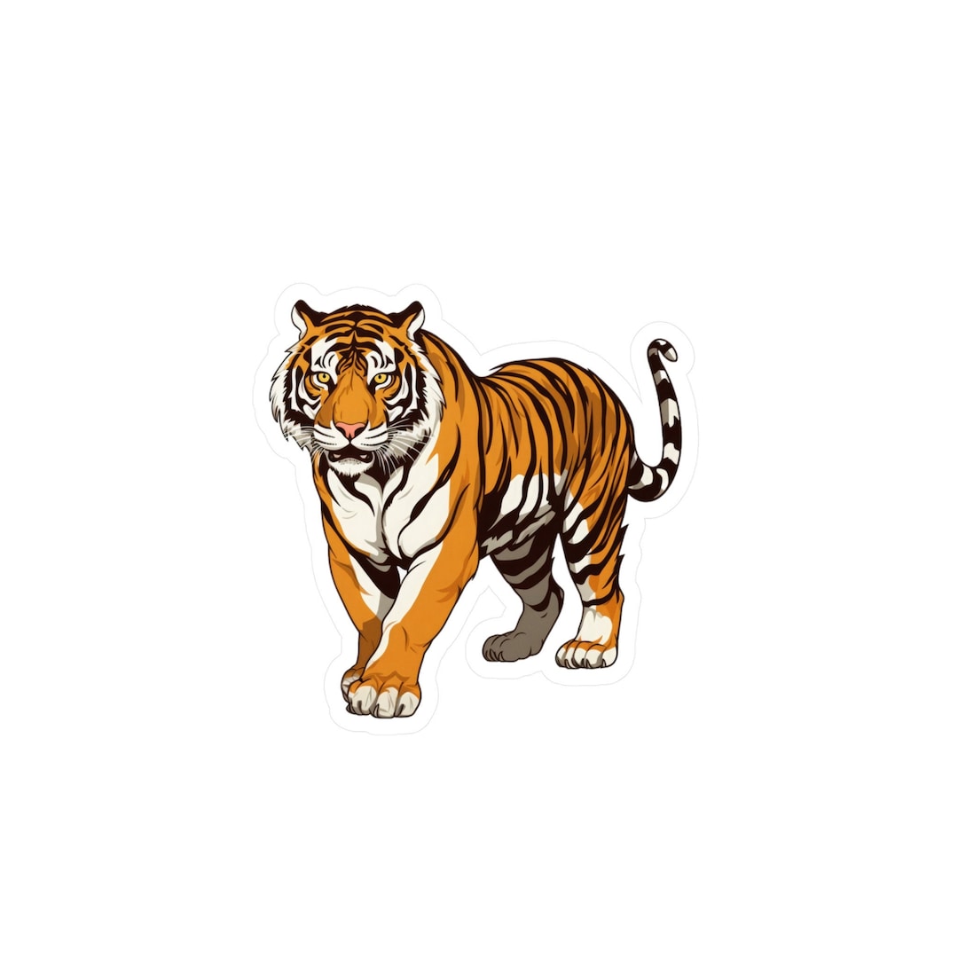 Tiger Sticker Animal Vinyl Decals Tiger Window Decal Tiger Car Decal