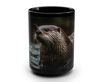 Otter Becher - Tierliebhaber Geschenk für Lehrer, Freund oder Mitarbeiter - 15 Unzen Tierkaffeetasse