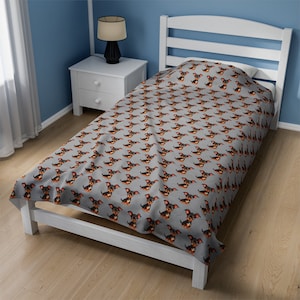 Chihuahua deken - Velveteen pluche hond gooien - huisdier beddengoed - Decor van de slaapkamer van de hond - hond moeder cadeau - hondenliefhebber aanwezig