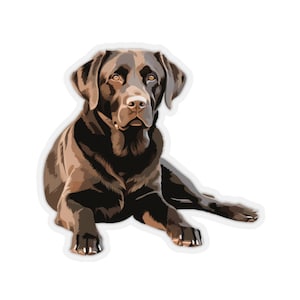 Labrador Retriever Sticker | Dog Decal | Dog Laptop Sticker | Pet Phone Sticker |  Kiss-Cut Vinyl | Indoor Use