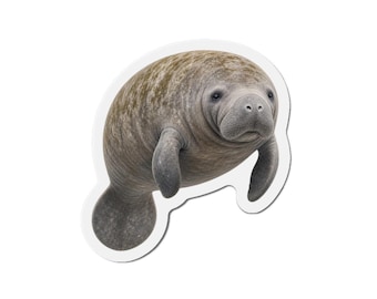 Manatee Magnet - Ocean Lover Gift - Fridge Magnet