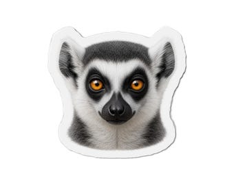 Lemur Magnet - Primate Lover Gift - Fridge Magnet